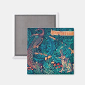 森の動物ウィリアム・モリス マグネット (正面/裏面)