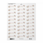 森の動物ボヘミアン トリバル 返送先住所ラベル ラベル (フルシート)