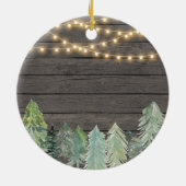 森の動物初めてのクリスマスの家族3 セラミックオーナメント (裏面)