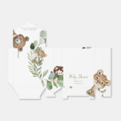 森の動物王国ベビーシャワー フェイバーボックス (折り畳みなし)