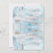 森の動物 ウインターベイビー シャワー 招待状 (裏面)