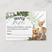 森の動物 グリーン フォレスト おむつくじ エンクロージャーカード (正面)