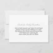 森の動物 グリーン ベビーシャワー ブックリクエスト 招待状 (裏面)