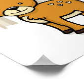 森の動物 シカ ポスター (角)