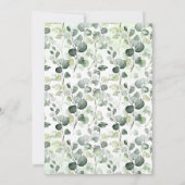 森の動物 ドライブスルー ベビーシャワー 招待状 (裏面)