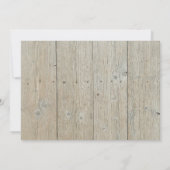 森の動物 ナチュラル フォト 赤ちゃんのお披露目 招待状 (裏面)