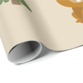 森の動物 フォレスト ビーバー ラッピングペーパー (ロールコーナー)