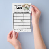 森の動物 ベビーシャワー ビンゴゲーム カード (ハンドル)