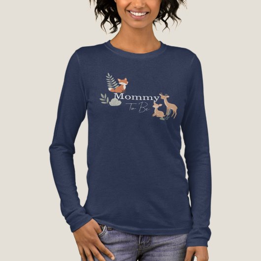 森の動物 ママになる人 トライブレンドTシャツ (正面)