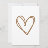 森の動物 ミニマル ベビーシャワー 招待状 (裏面)