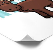 森の動物 ムース ポスター (角)