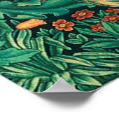 森の動物,ライオン, W.モリスのデジタルの詳細 ポスター (角)