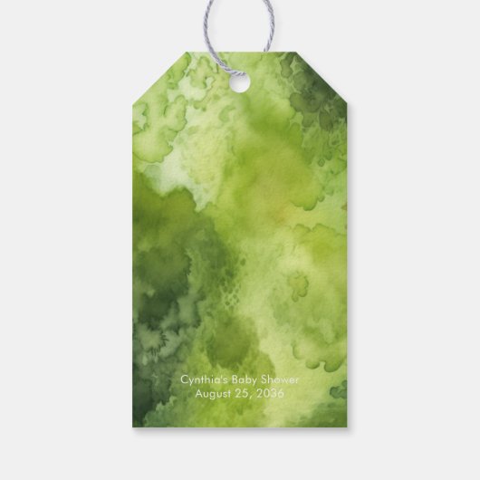 森の動物 ワイルドワン ベビーシャワー サンクス ギフトタグ (裏面)