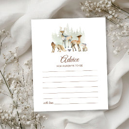 森の動物 出産準備アドバイスカード
