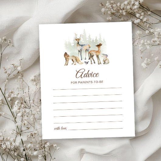 森の動物 出産準備アドバイスカード