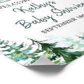 森の動物 松の木 お迎え看板 ポスター (角)