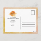 森の動物　森のキツネ　ポストカード ポストカード (裏面)