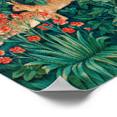 森の動物,行, W.モリスのデジタルの詳細 ポスター (角)