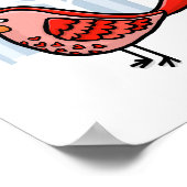 森の動物 鳥 ポスター (角)