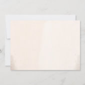 森の動物 1歳の誕生日パーティーの写真 招待状 (裏面)