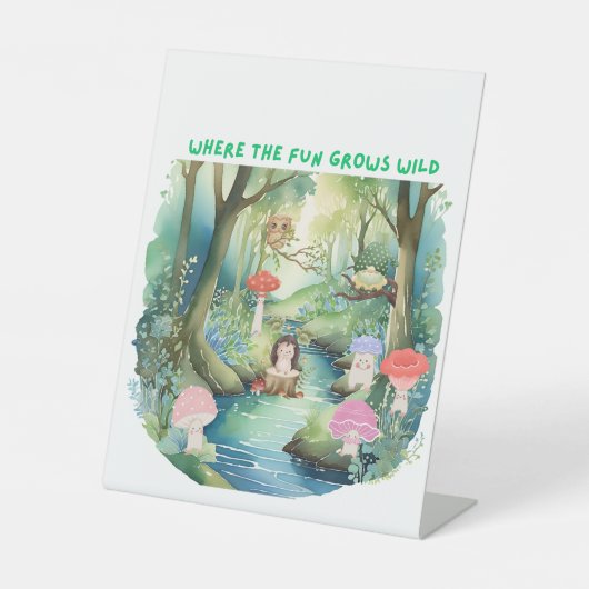 森の友だちと一緒に楽しめるキノコ|過去記事 台座サイン (正面)