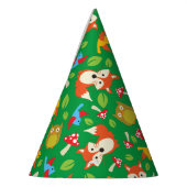 森の友人ウッドランドかわいい誕生日パーティー パーティーハット (左)