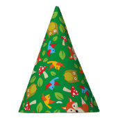 森の友人ウッドランドかわいい誕生日パーティー パーティーハット (右)