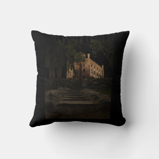 森の古い城 クッション (裏面)