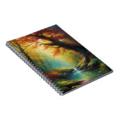 森の古い木々の時間の鮮やかささやき ノートブック (右側)