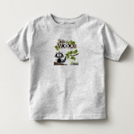 森の可愛いアライグマのトドラーTシャツ トドラーTシャツ