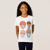 森の可愛い秋のTシャツ | ボーイズ＆ガールズ Tシャツ (正面フル)