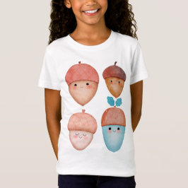森の可愛い秋のTシャツ | ボーイズ&ガールズ Tシャツ
