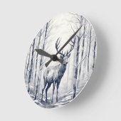 森の囁き ラウンド壁時計 (傾斜)