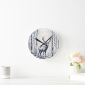 森の囁き ラウンド壁時計 (ホーム)