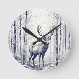 森の囁き ラウンド壁時計