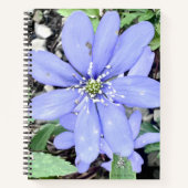 森の囁き – 薄紫のワイルドフラワーのために ノートブック (正面)