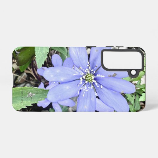 森の囁き – 薄紫のワイルドフラワーのために SAMSUNG GALAXYケース (裏面横)