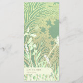 森の国の風景の緑結婚の メニュー (裏面)