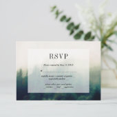 森の塗り絵風景 RSVP カード (スタンド正面)