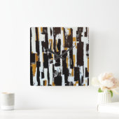 森の壁の時計へ スクエア壁時計 (ホーム)