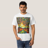 森の夕日3 Tシャツ (正面フル)