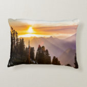 森の夕日 アクセントクッション (裏面)