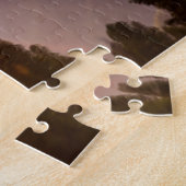 森の夕日 ジグソーパズル (側面)