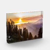 森の夕日 フォトブロック (左)