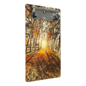 森の夕日 ミニクリップボード (アングル)