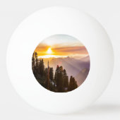 森の夕日 卓球ボール (正面)