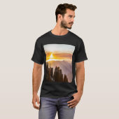 森の夕日 Tシャツ (正面フル)