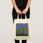 森の夜のお茶の時間 トートバッグ (正面(商品))