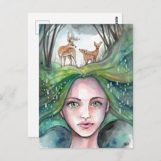 森の夢 ポストカード (正面/裏面)