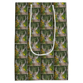 森の大きな鹿 ミディアムペーパーバッグ (裏面)